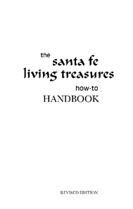 Santa Fe Living Treasures How-To Handbook